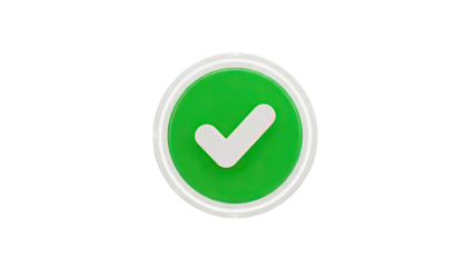 Green Check Mark Button Icon
