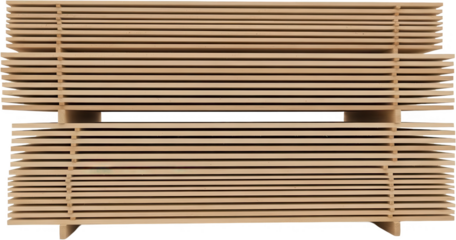 Stacked lumber boards with clean edges revealing natural wood grain and consistent texture neatly arranged for construction or carpentry timber planks material raw building raw materials