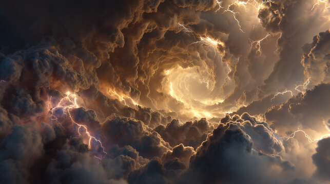 Space energy storm fantasy background