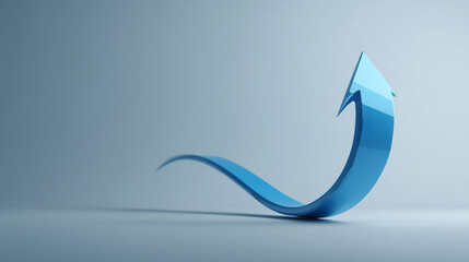 Upward trend arrow showing corporate development