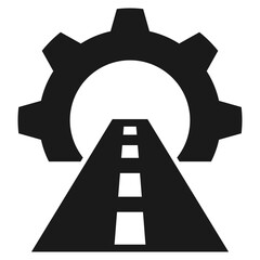 Fototapeta premium infrastructure glyph icon