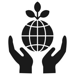 Nonprofit sector glyph icon