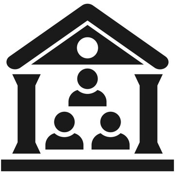 social sector glyph icon