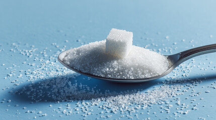 Minimal food photography sugar sweetener
