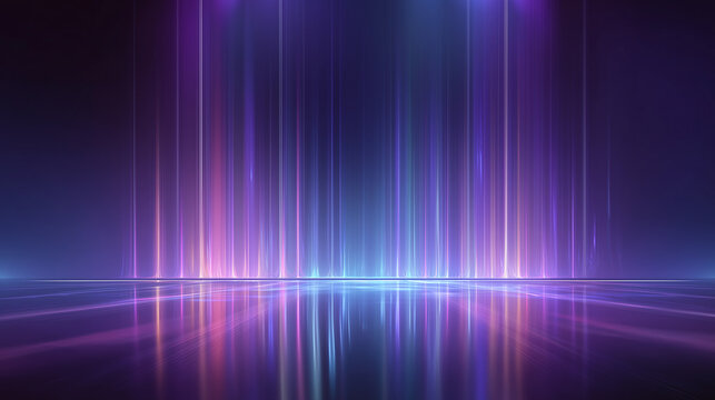 Vibrant abstract neon light energy pattern - Powered by Adobe