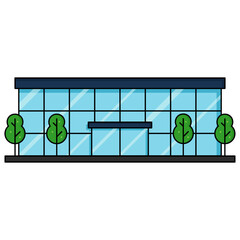 vector illustration of a supermarket mall