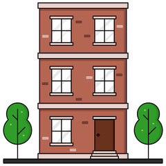 illustration of apartment building