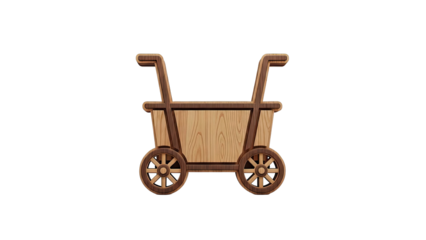 Wooden Cart Icon