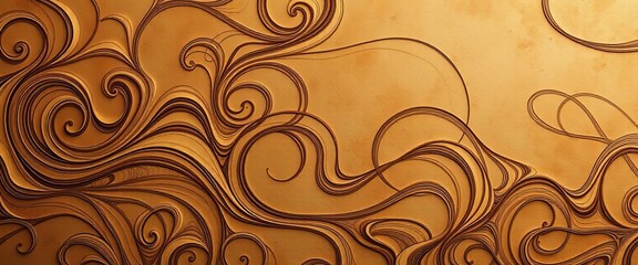 Intricate swirling lines, muted earthy tones, textured surfaces, abstract art,   abstract art,   geometric