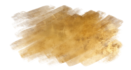 Textured golden brush stroke smudge with distressed metallic foil effect.