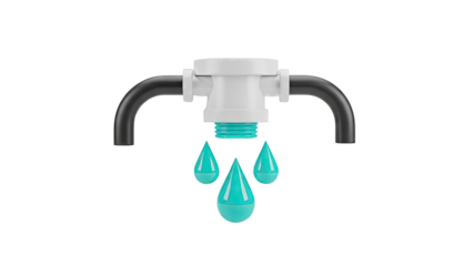 Water pipe fitting with dripping water