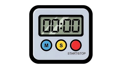 Digital Timer with Start Button and Controls.