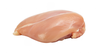 Raw chicken breast meat poultry isolated on a transparent background