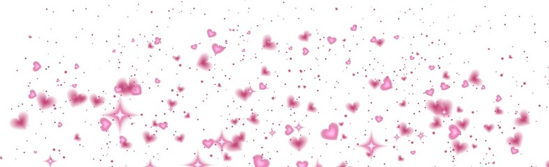 Pink heart Soft bokeh lights romantic background filled with glowing pink hearts floating on a dark backdrop, creating a dreamy, love-themed atmosphere perfect for Valentine&rsquo;s Day designs.