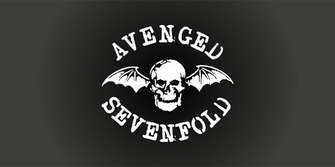 logo of the heavy metal band Avenged Sevenfold from Huntington Beach, California, United States of America. isolated vector