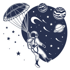 space rocket in space