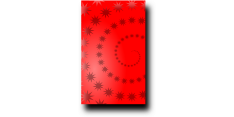Intense red abstract background with a dramatic star spiral pattern on a deep crimson gradient for bold designs.