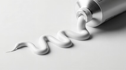 High-Quality White Cream Paste in Tube for Art and Cosmetic Use