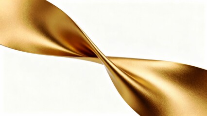 
Corporate governance executive visual matte gold and flowing at center on white background 