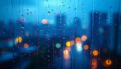 raindrops on a window
