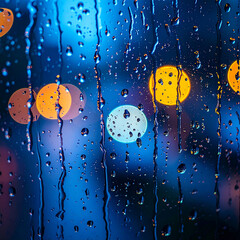 raindrops on a window