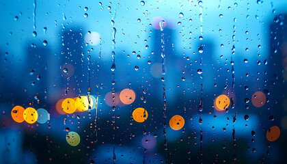 raindrops on a window