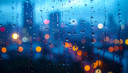 raindrops on a window