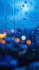 raindrops on a window