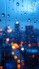 raindrops on a window