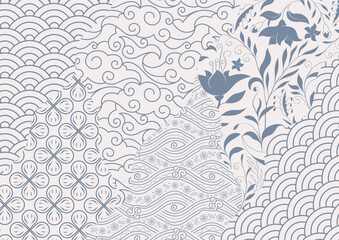 Traditional patterns background, Decorative wallpaper