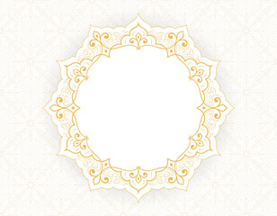 Pattern background with space for text, Islamic ornament style