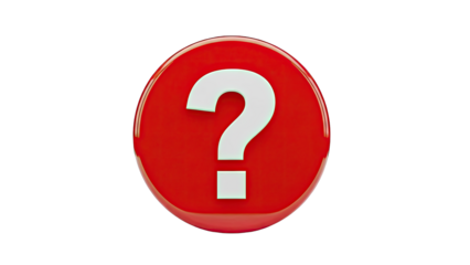 Red Circle with White Question Mark
