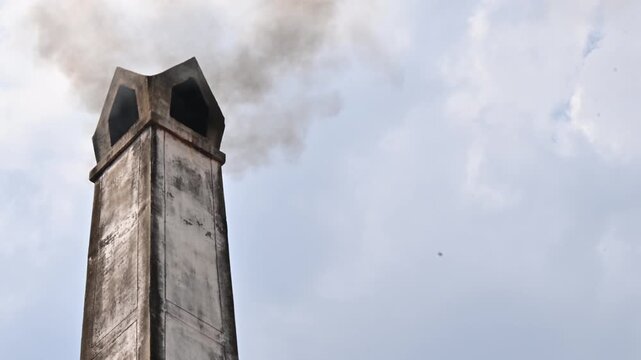 Smoke from a crematorium chimney. Crematory or cremation center is a venue for the cremation of the dead.
