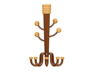coat stand icon 3d illustration render