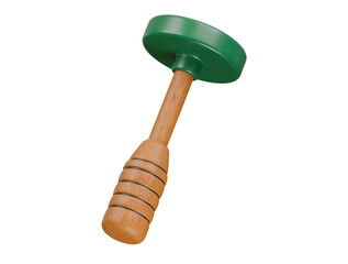 pottery anvil icon 3d illustration render