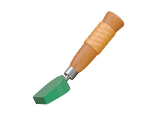 skiving knife icon 3d illustration render