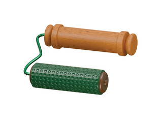 texture roller icon 3d illustration render