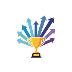 Corporate success achievement visual symbolizing leadership growth and professional excellence