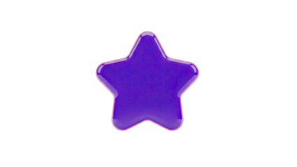Glossy Purple Star