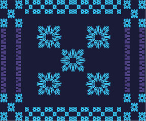 set of vector snowflakes