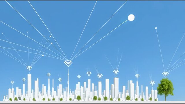 High-speed internet signals are reaching the city.