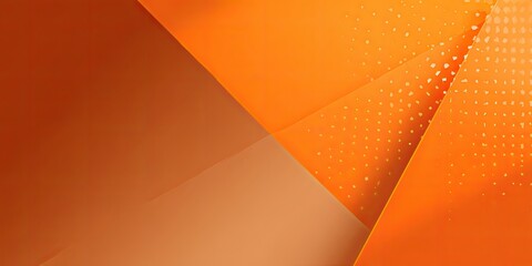 Abstract composition with overlapping geometric shapes in shades of orange and brown, dotted