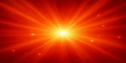 An abstract background features a bright red star burst and explosion with glowing yellow rays and orange light beams that create a hot energy texture © Graph Rover