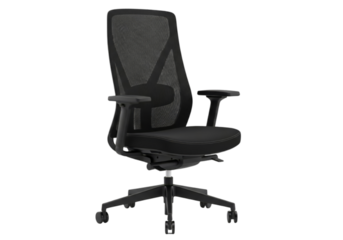 Black Ergonomic Mesh Office Chair with Adjustable Armrests