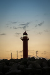 Lighthouse at Dodu Port, Jeju Island