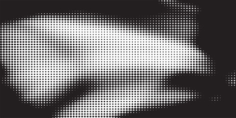 Fototapeta premium Black Transparent Halftone Gradient EPS Vector, Abstract Dot Fade Overlay, Modern Monochrome Opacity Transition, Minimal Shadow Depth Background Design