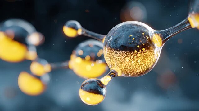 Floating synthetic chemical nanoparticles in solution demonstrating unique properties and interactions in a controlled environment