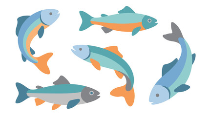 Obraz premium School of colorful fish.