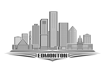 Vector illustration of Edmonton