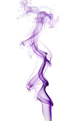 Fototapeta premium Elegant Purple Smoke Wisp with Transparent Background